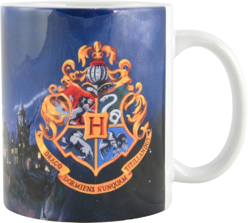 Harry Potter Porcelain Hogwarts Mug, 320 ml, Multi-Colour