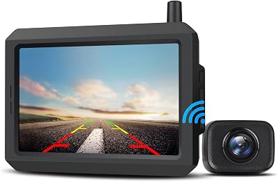 AUTO-VOX W7 Digital Wireless Reversing Camera Kit 5" Monitor IP68 Waterproof