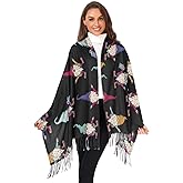 HOAIRONY Women's Scarf Shawl Cashmere Feel Scarves Fashion Soft Winter Warm Large Scarf with Tassel