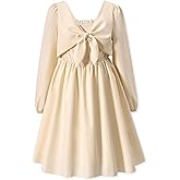 MINIFEIKO Little Girl Long Sleeve Smocked Dress 6-12 Y