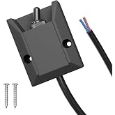 RVMARINEPAT Wired Toggle Switch 12V 30A Heavy Duty Waterproof Toggle Switch SPST ON/Off 2 Pin Latching Rocker Switch with 2ft Wire for Marine, RV, Automotive, Boat Electrical Systems
