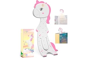 EastPin Stocking Stuffers for Girls Book Light, Unicorn Reading Light for Book Lovers, Cute Bookmarks Small Reading Light for Books in Bed, Christmas Birthday Gifts for Girls Daughter