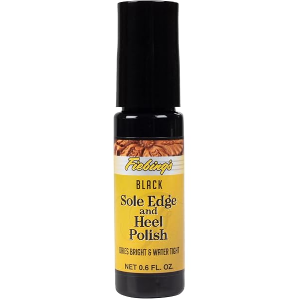 Boot Cream Fiebings Shoe Sole Edge & Heel Polish Dressing - Black 0.6 Oz Roll-On Applicator Black Shoe Polish Boot Cream Fiebings Shoe Sole Edge & Heel Polish Dressing - Black 0.6 Oz Roll-On Applicator Black Shoe Polish