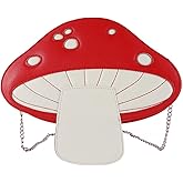 Youngy Women Mushroom Shape PU Leather Shoulder Crossbody Bag Tote Chain Satchel Purse