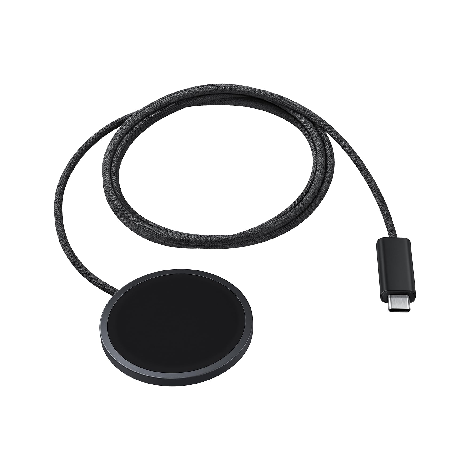 Condition photo showing As Is for samsung galaxy magnet wireless charger with 45w power adapter, cordless super fast charging, powerfu