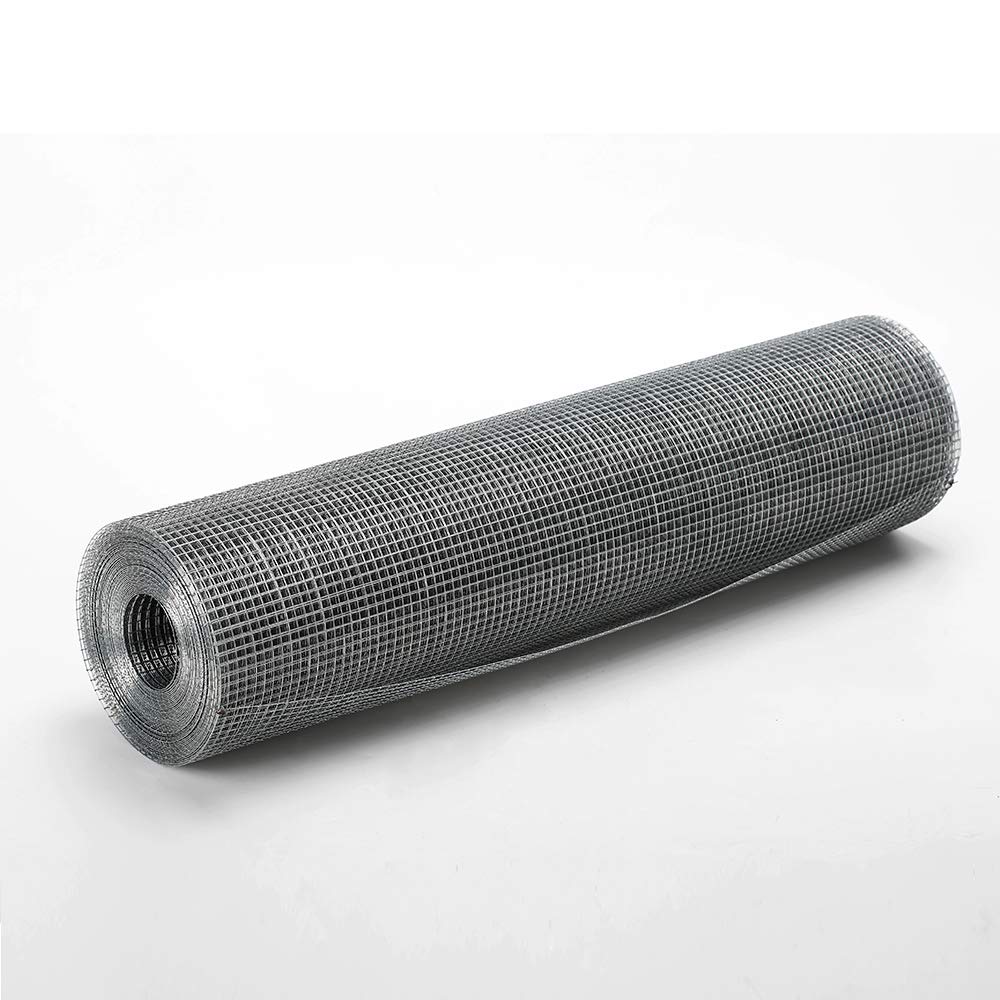 24in×50ft Hardware Cloth Galvanized - Hot Dip Galvanized Welded Wire Mesh - Equipped with Dipped Gloves - Suitable for Garden Fences, Poultry Breeding Nets, Protection Nets, Ventilation Nets, Etc.: Industrial & Scientific