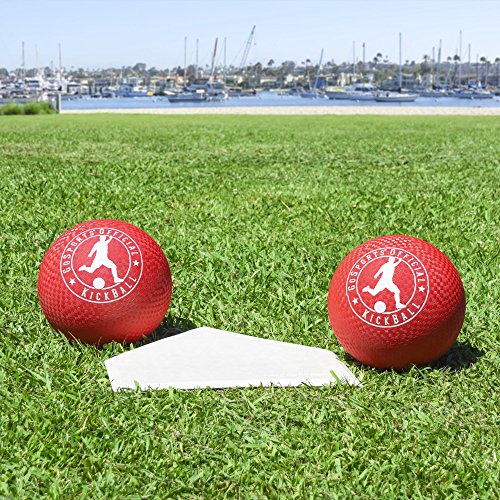 GoSports Official Kickball with Pump (2 Pack), 10