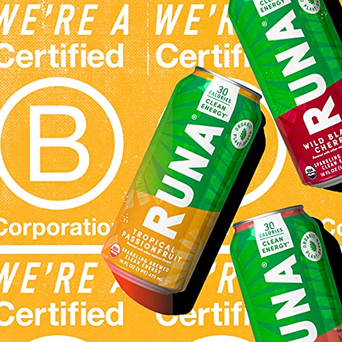 Organic Clean Energy Drink by RUNA BOLD Sampler Pack Organic Plant