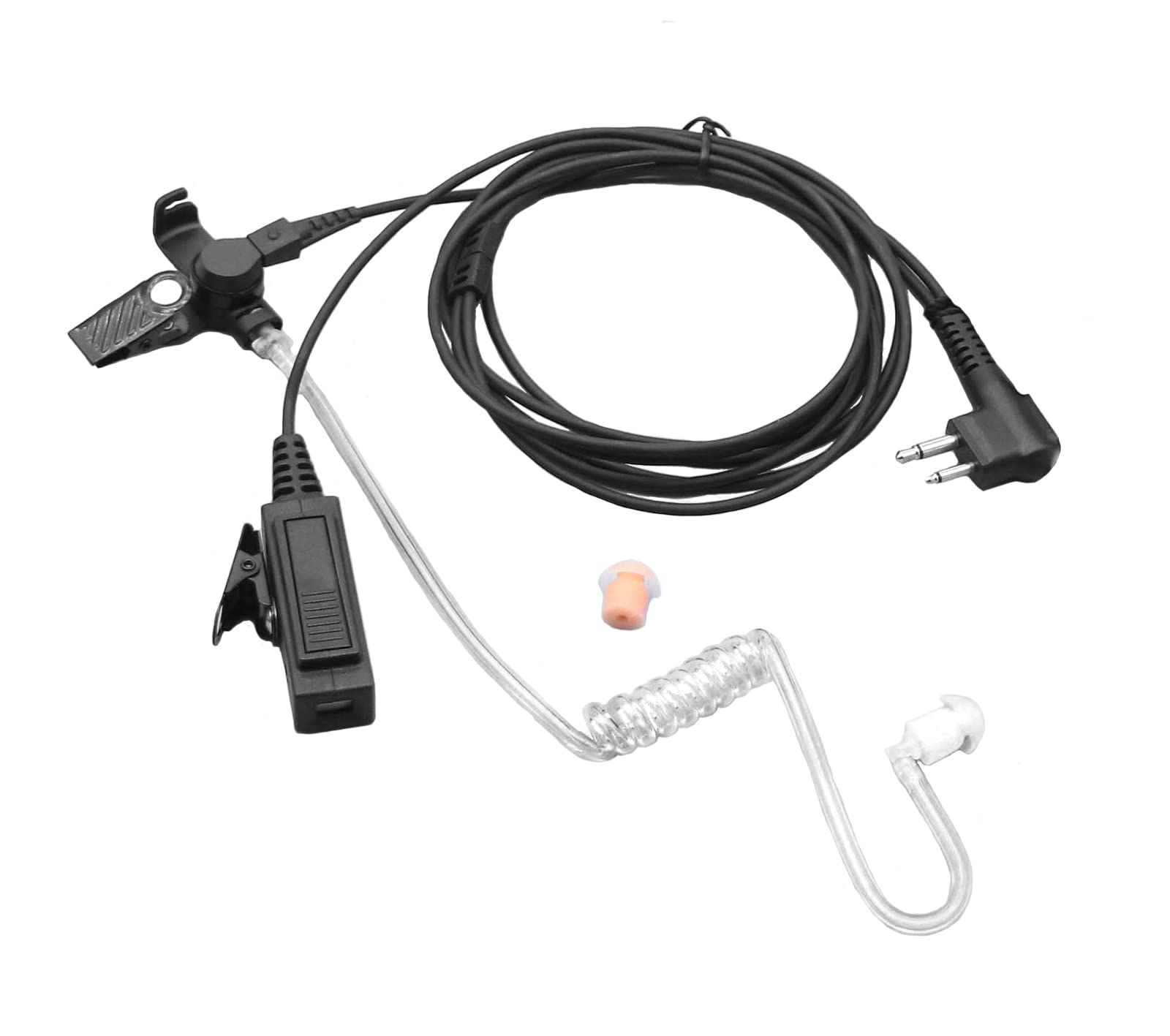 SUNDELY® Earpiece Headset Earphone for Motorola Radio Walkie Talkie CP040 CP1200 DP1000 DP1400 GP88S PRO1150 XT420 XT460 XTNiD MotoTrbo R2 BPR40 MagOne 2-pin FBI Style Covert Acoustic Air Tube