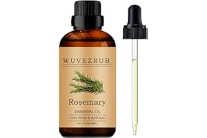 Wuvezrub Rosemary Essential Oils Organic, 30ML Pure and Natural Rosemary Essential Oil for Aromatherapy Diffuser - Rosemary /1 Fl Oz