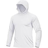 Boladeci Men's UPF 50+ Sun Protection Lightweight Hoodie Shirts Long Sleeve Fishing Shirts SPF UV Hiking Swim