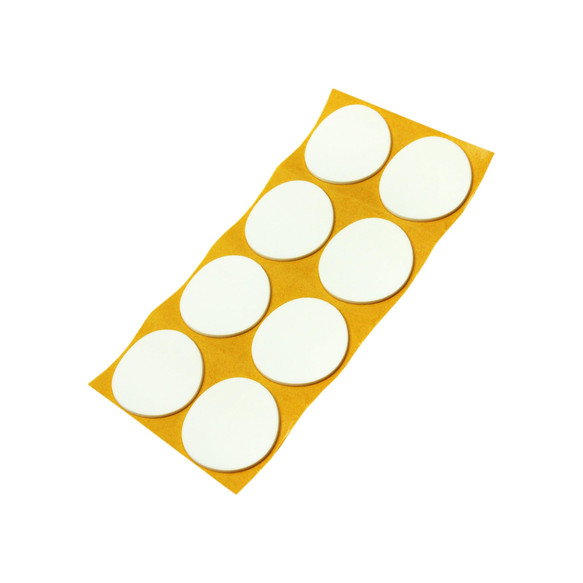 Adsamm® / 8 x self-adhesive anti-slip pads made of EPDM cellular rubber/ø 1.97'' (ø 50 mm) / White/round / 0.098'' (2.5 mm) thick anti-slip glides