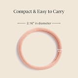 Kitsch Blush Hair Ties 20 Pcs No Damage Nylon Elastic Bands for Women view 5