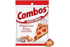 COMBOS Pepperoni Pizza Cracker Baked Snacks 6.3-Ounce Bag