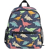 Cute Kids Back Pack Colorful Dinosaur Todder Backpack Lightweight Preschool Kindergarten Book Bag Practical and Durable Daycare Bag for Travel,Toys