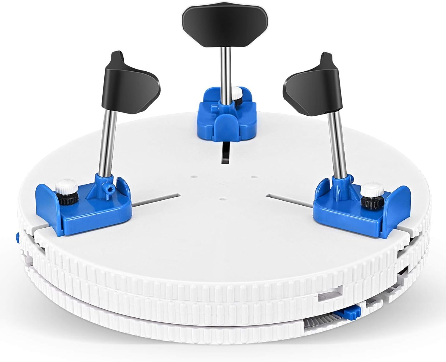 Sunowl Adjustable Pottery Machine Turntable Clamp, Clay Tool for Fixing Ceramics, Ceramic Art Repair Tool, Portable Pottery Wheel Turntable Clamp with 3 High-Position Support for Ceramic Beginners