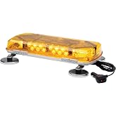 Whelen Century 16in. Mini LED Light Bar - Professional Amber Warning Light - Heavy-Duty Magnetic Mount - SAE J845 Class I Certified - Model MC16MA