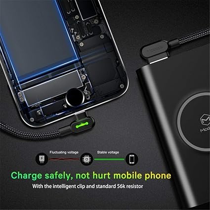 Amazon Com Azwe Micro Usb Charging Cable 90 Degree Right