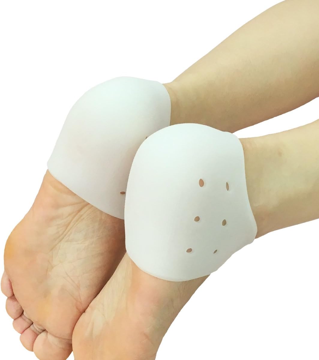 Lusas かかと 保護 シリコンゲル サポーター 厚手 2個セット 踵の痛み 足底筋膜 ひび割れにも Lusas 足用 Amazon