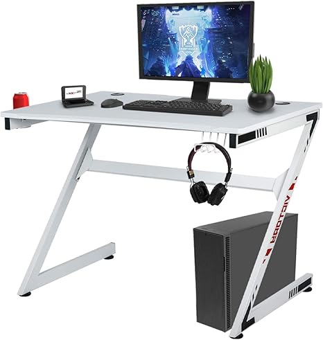 gamer desk white