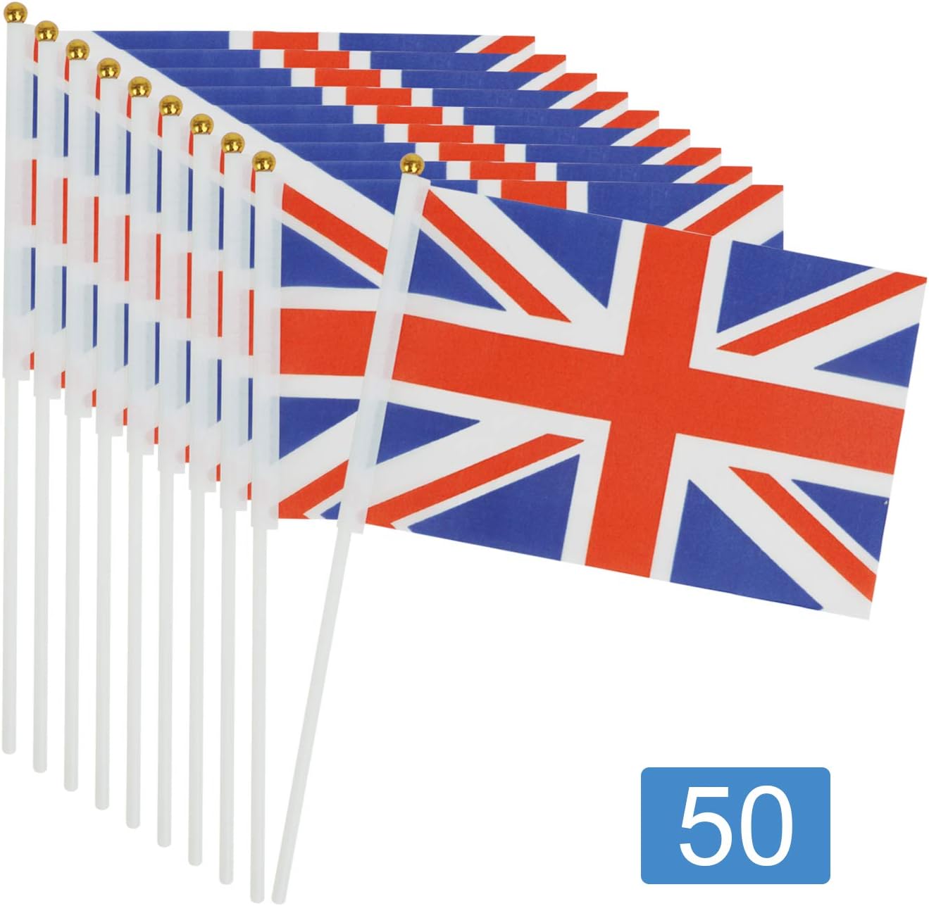 50 Pcs UK Stick Flag - Image 4