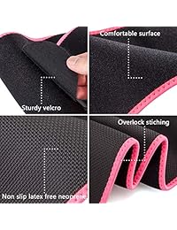 Waist Trainer Trimmer Phone Pocket - Sweat Belt Exercise Neoprene Waist Trainer for Women Stomach Wrap for Weight Loss Workout Sport Fat Burners Sauna Back Lumbar Support Belt Carrying Bag & Headband
