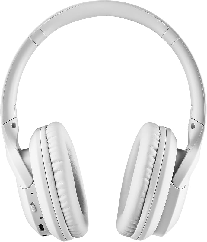 Artica Greed White - Casque Supra-aural sans Fil, Compatible avec la Technologie Bluetooth, Léger et Pliable, Microphone Intégré, Batterie 40h, Couleur Blanc
