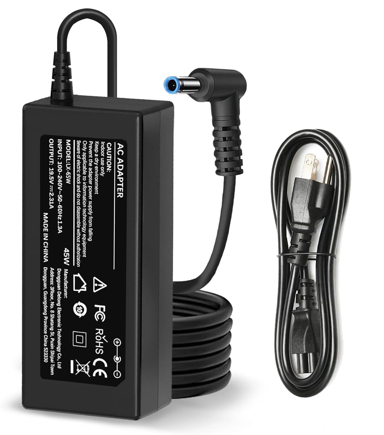 45W Charger Replacement for HP Laptop Computer