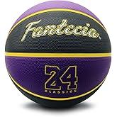 Fantecia Size 7 Basketball with Pump - Premium Street Rubber Indoor/Outdoor Ball for Training Match Games Women Men