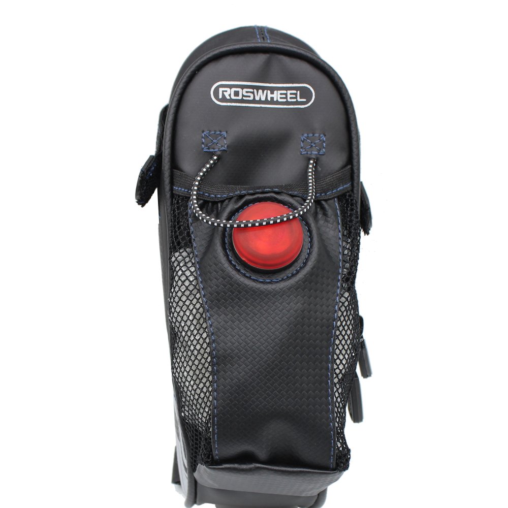 Sacoche Arriere Pochette De Velo Sacoche De Selle Spacieux Et Etanche Pour Bouteille D Eau Avec Rayures Reflechissantes Pour Securite En Velo En Plein Air Equipement Et Accessoires Sports Et Loisirs
