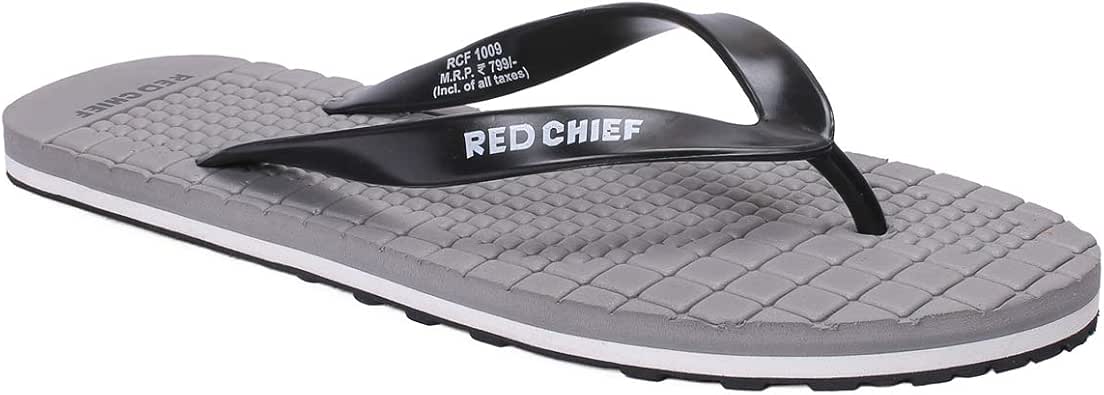 Amazon.com | Red Chief Grey Flip Flop for Men RCF1009 005 | Oxfords