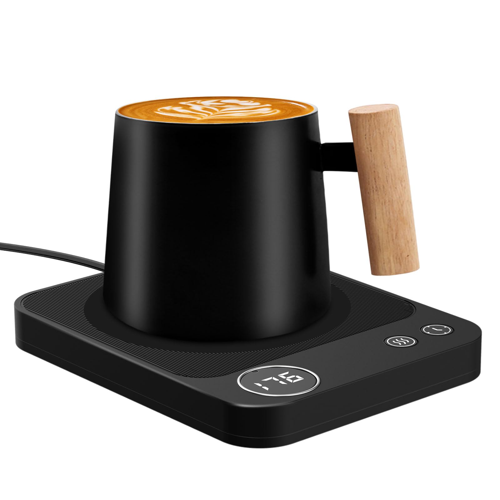 Photo 1 of Mug Warmer, 3-Temperature Coffee Mug Warmer, Coffee Warmer with 2-12H Auto Shut Off, Electric Smart Mug Warmer for Desk Digital Display, Portable Coffee Cup Warmer for Milk Tea Hot Chocolate(No Cup)