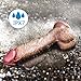 9 Inch Realistic Dildo Dual Density Liquid Silicone Cock with Strong Suction Cup,OIXGIRL Lifelike Penis Sex Toy Flexible Female G Spot Masturbation Toy with Curved Shaft and Balls