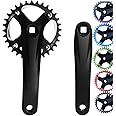 GANOPPER Square Taper Crankset with 30T 32T 34T 36T 38T 40T Narrow Wide Chainring