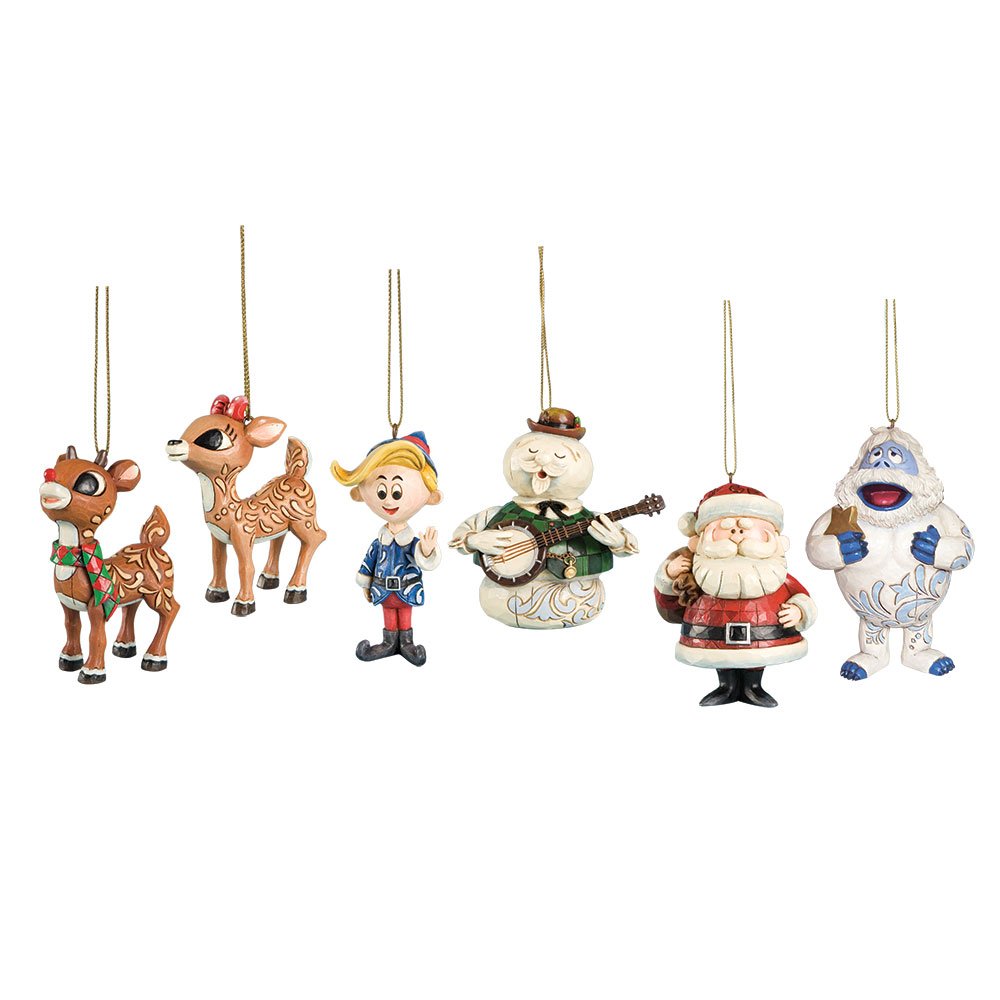 Rudolph the Red Nosed Reindeer Hanging Ornament Set with Rudolph