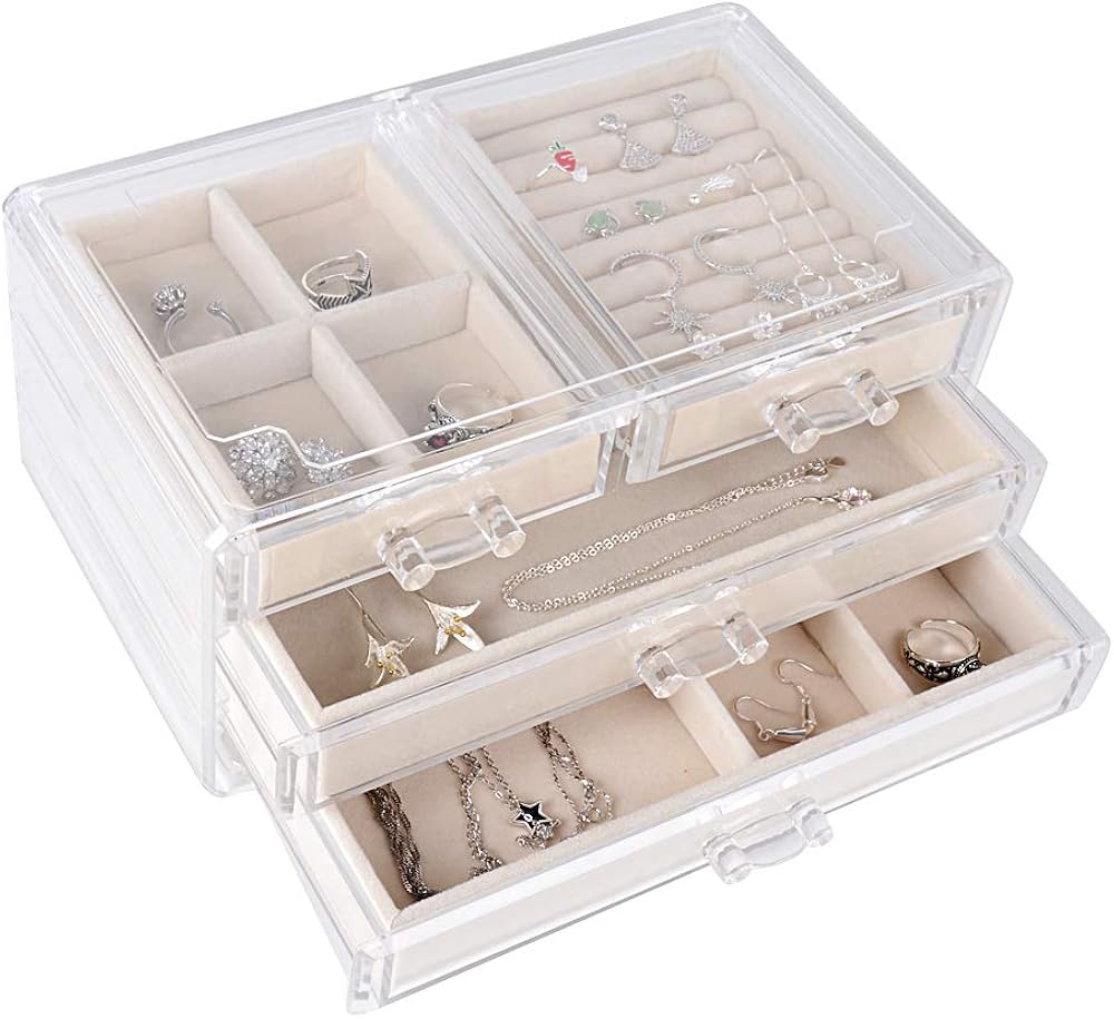 BUONDAC Joyero Organizador Joyerías Caja Estuche de Almacenamiento para