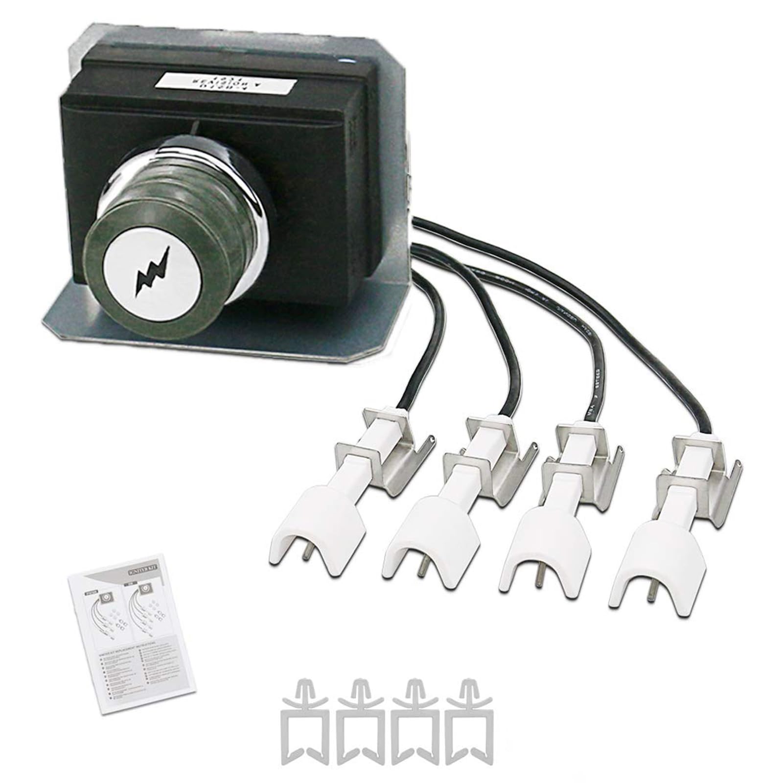 GFTIME 7629 Grill Igniter Kit for Weber Genesis 330 Gas Grills with Front Mounted Control Panel (2011 - Newer) Electronic Igniter, Electrodes Ignitions Kit for Weber Genesis 300 Series, 65946