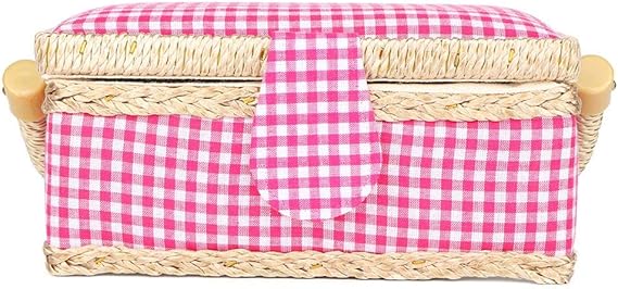 Caja de costura Caja de almacenamiento de costura de tela Cesta de