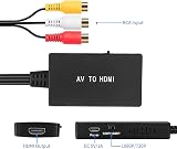 uhddadi RCA to HDMI Converter AV to HDMI Adapter 1080P PS2 PS3 DVD view 3
