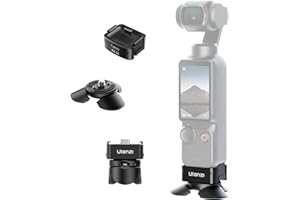 ULANZI Quick Release Mini Tripod Kit for DJI Osmo Pocket 3, Type-C Full-Function Port Charging Adapter Base for Pocket 3 Acce