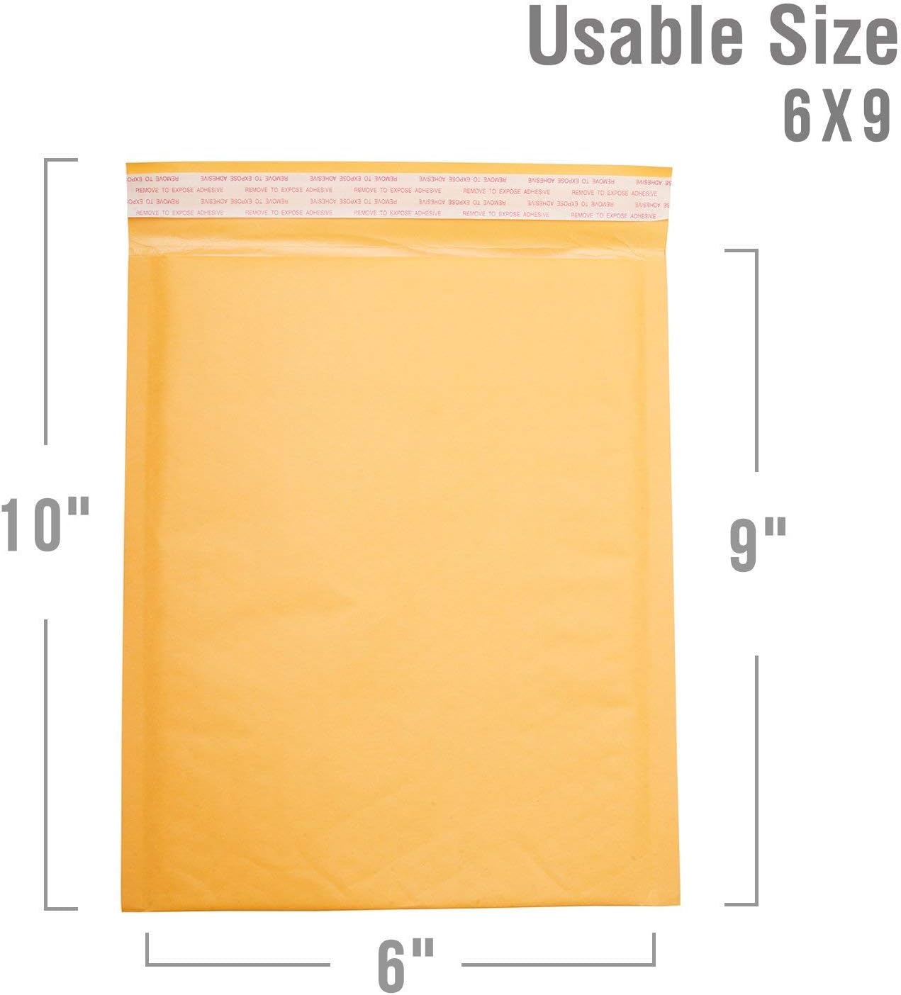 FUXURY FU GLOBAL #0 6x10 Padded Envelopes Kraft Bubble Mailers Small Bubble Envelopes 25pcs : Office Products