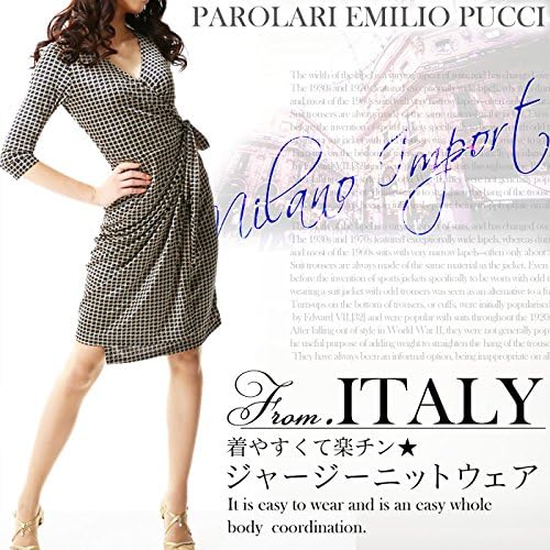 Amazon パロラリ エミリオ プッチ Parolari Emilio Pucci ワンピースレディース レディース サイズフリー ジャージ素材 6 グレー 23 5 ワンピース チュニック 通販