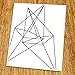 Geometric Art Print (Unframed), Modern Art Print, Abstract Art Poster, Mid-century Art, Cafe, Industrial, Loft, Wire Art, Black and White, 8x10
