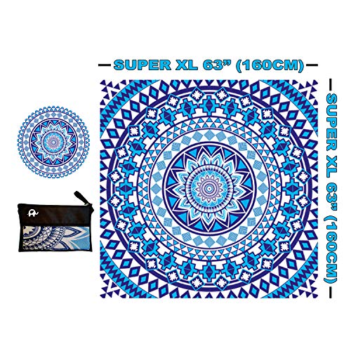 image for Elite Trend Microfiber Beach Towel for Travel:Oversized Super XL 63 x 