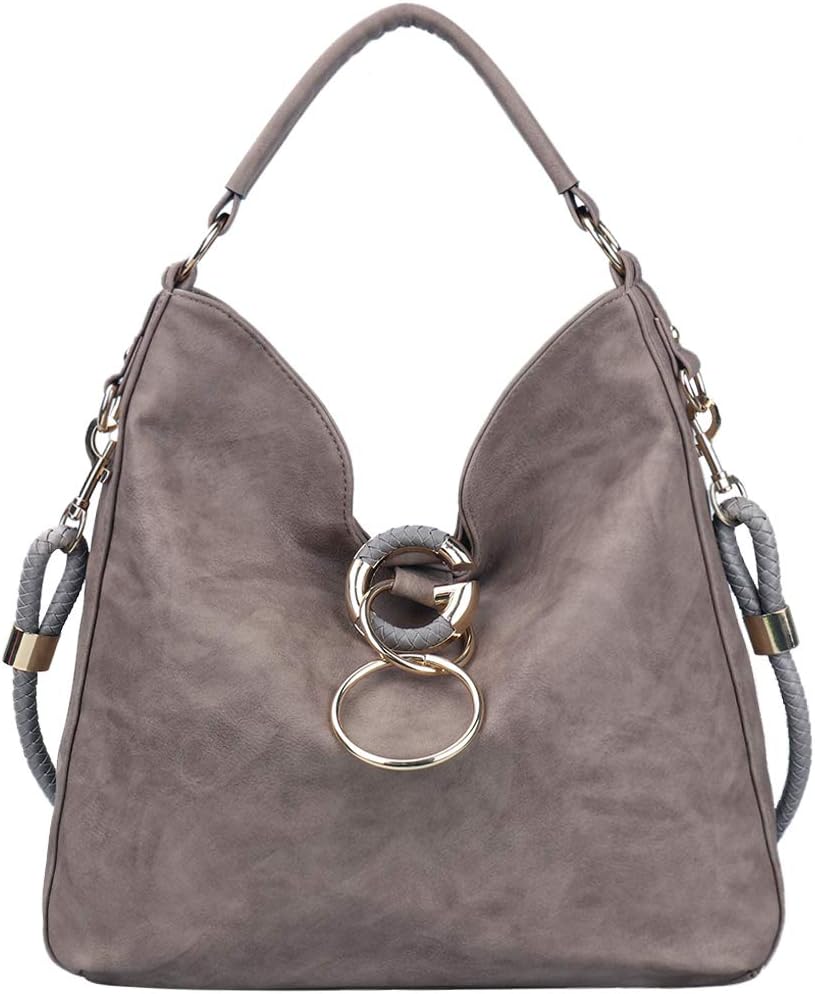 iYAffa Handbags for Women Hobo Shoulder Bag Large Crossbody Purse and Handbag With Detachable Strap