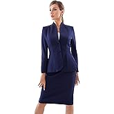 Marycrafts Women’s Blazer Skirt Suit Set – Professional 2 Pieces Outfit for Business Office Work and Career Attire