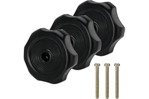 Plus tard 3Pack RV Window and Vent Knob Handle 1" Shaft Window Latch Knob 2-1/4 Inch Diameter Includes Screw Interior Hardware for RV Motorhomes Campers
