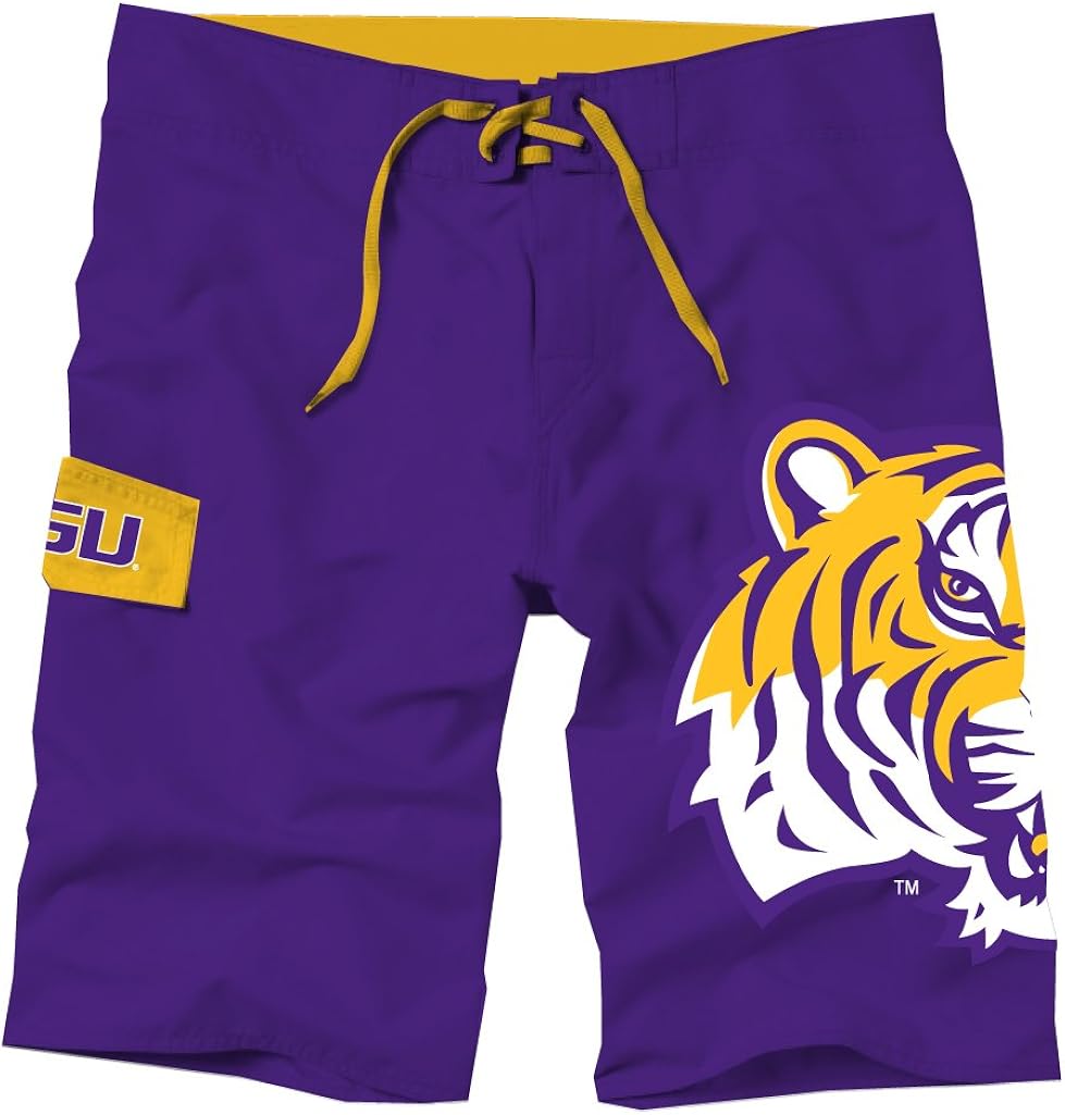 NCAA LSU Tigers Youth Board Shorts, Small Clothing
