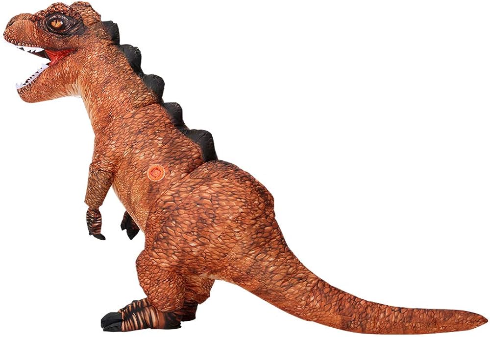 JUROSAICA Inflatable Costume Adult Dinosaur Costume Funny Fancy Dress Costume Halloween Costume Full Body Blow Up Costumes: Clothing