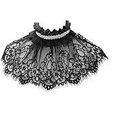 Huralona Renaissance Ruffled Cape - Retro Tulle Layered Victorian Collar